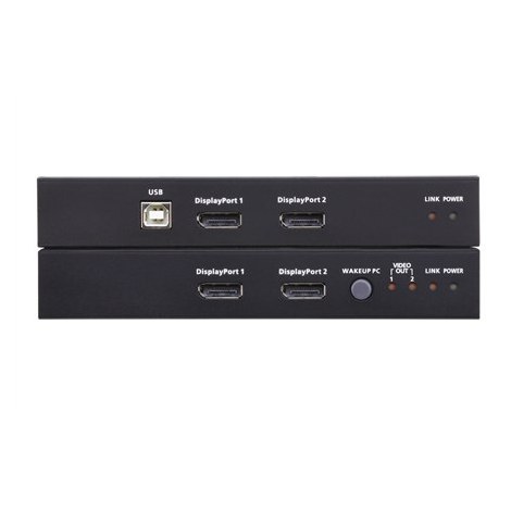 Aten CE924 USB DisplayPort Dual View HDBaseT 2.0 KVM Extender, 4K@100m for Single View Aten | USB DisplayPort Dual View HDBaseT - 2